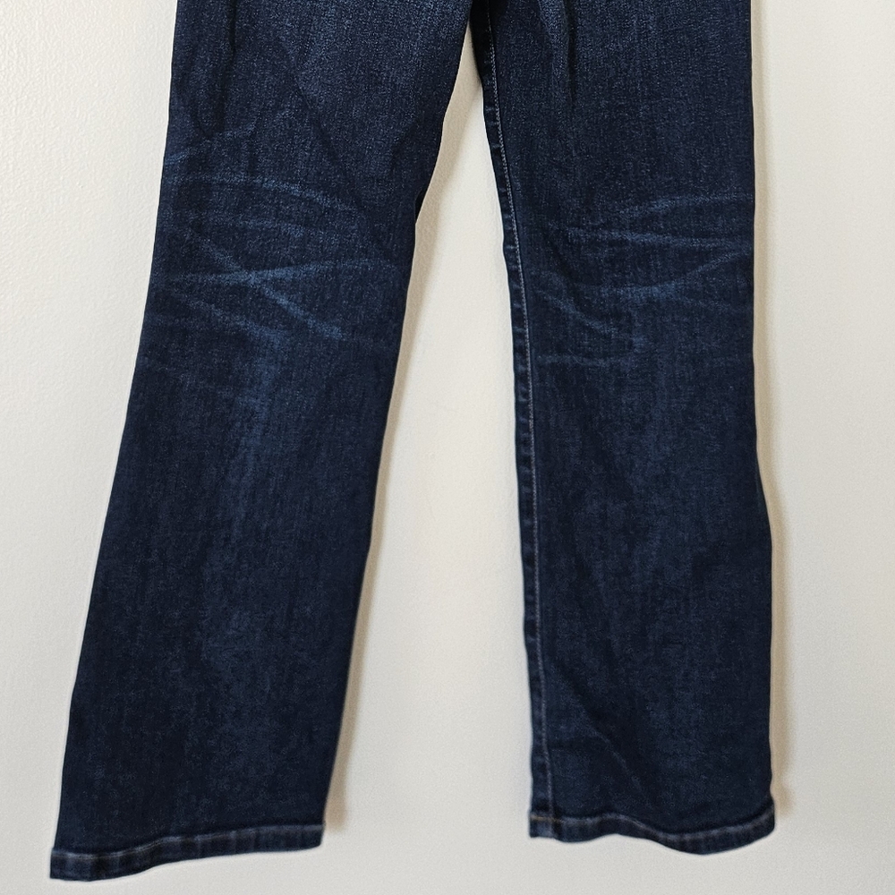AYR Womens Jeans The Pop 25S Short Dark Wash Straight Leg Classic USA Made Crop - Picture 6 of 10